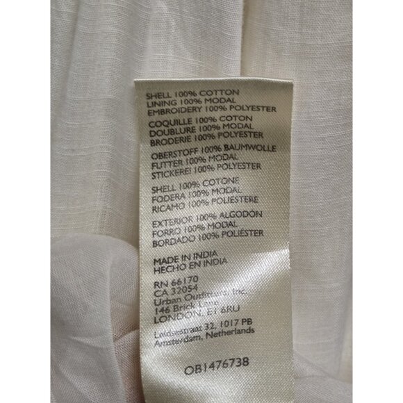 Anthropologie Tina Puff Sleeved Embroidered Maxi Dress Womens Large Romantic - Picture 9 of 9